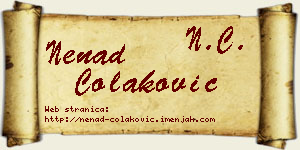Nenad Čolaković vizit kartica